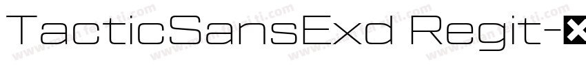 TacticSansExd Regit字体转换